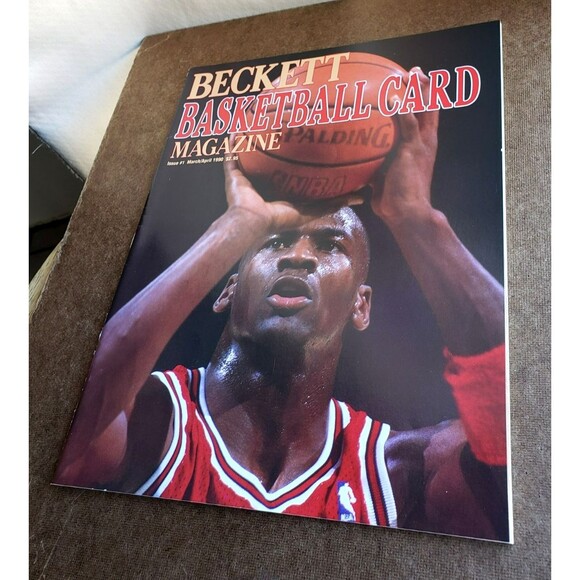 VTG 1990 Beckett MICHAEL JORDAN Basketball Card Magazine Premier Issue #1 SHARP! - Picture 3 of 14